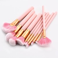 10 pcs professional pink beauty promotional makeup brush set